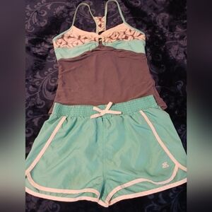 Girls swimsuit with shorts